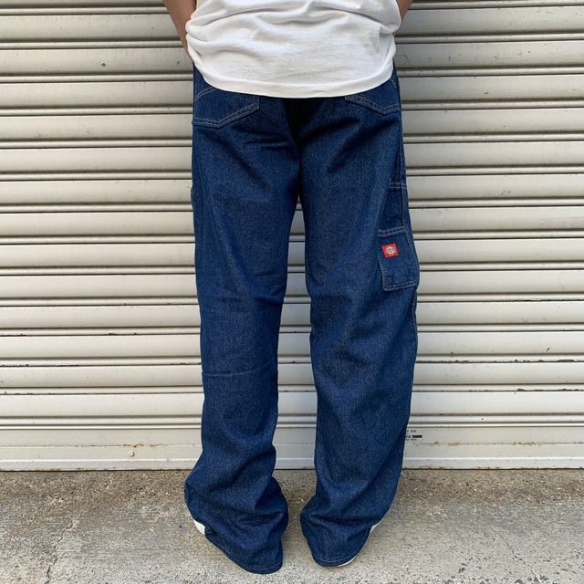未使用品　Dickies ダブルニーペインターデニムパンツ　W33 インディゴ