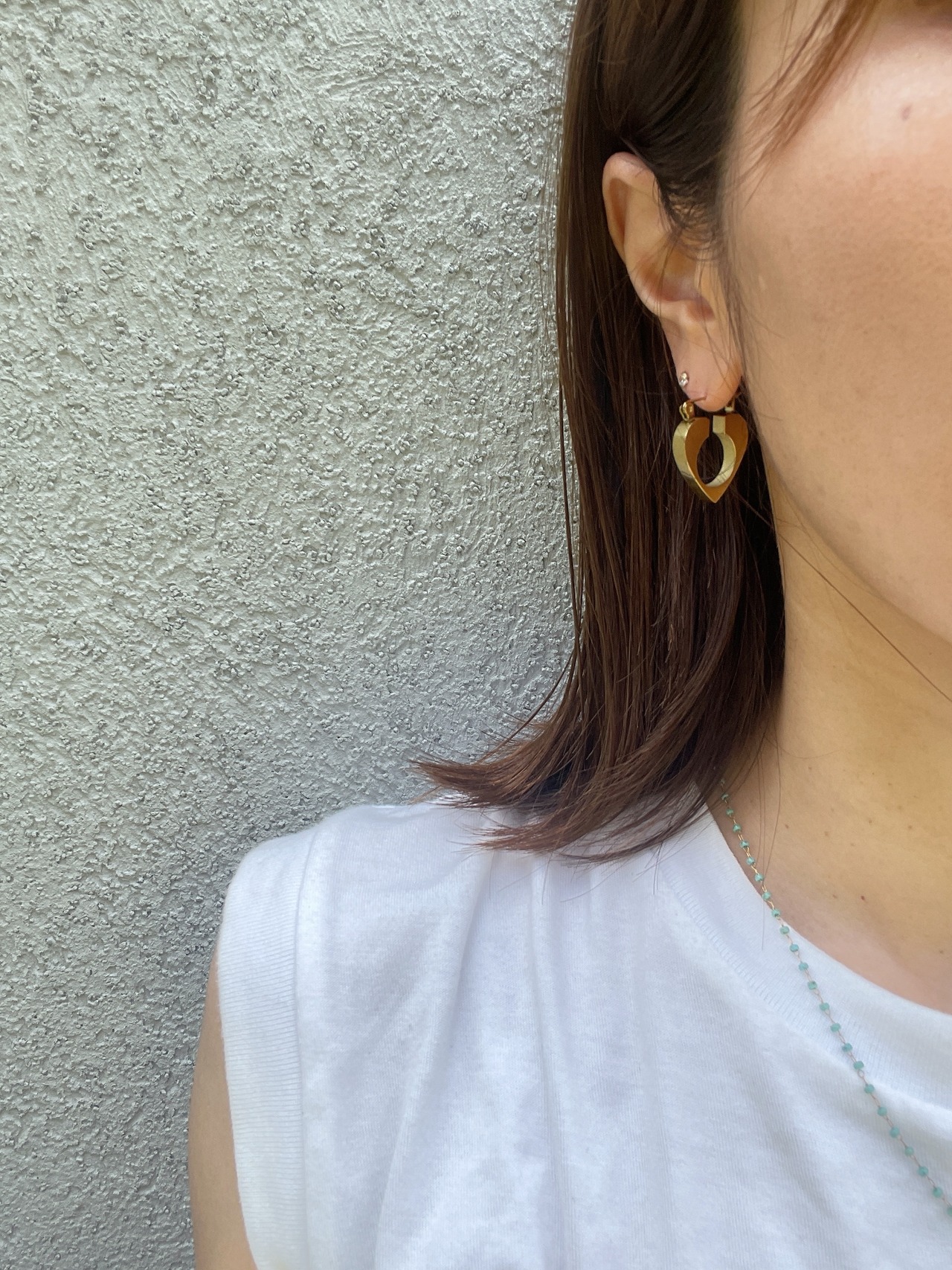 bold heart hoop pierce