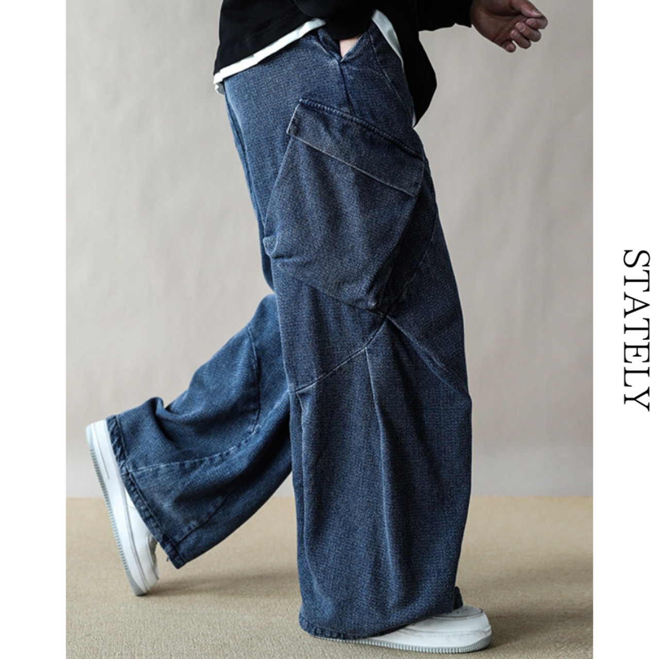 アシンメトリーCargo Wide Pants/2color_B11・画像12