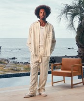 【#Re:room】STRIPE WIDE PANTS［REP274］