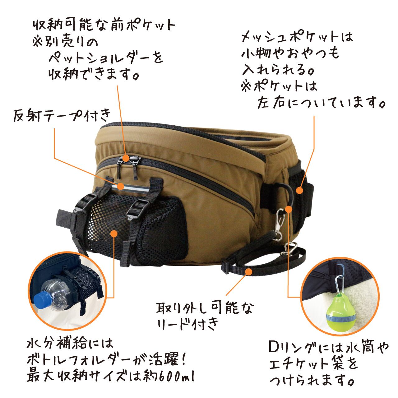 ドッグキャリアヌーイ ラージサイズ 構い