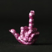 FXXK! HANDSIGN VALVE CAP /メタリックパープル
