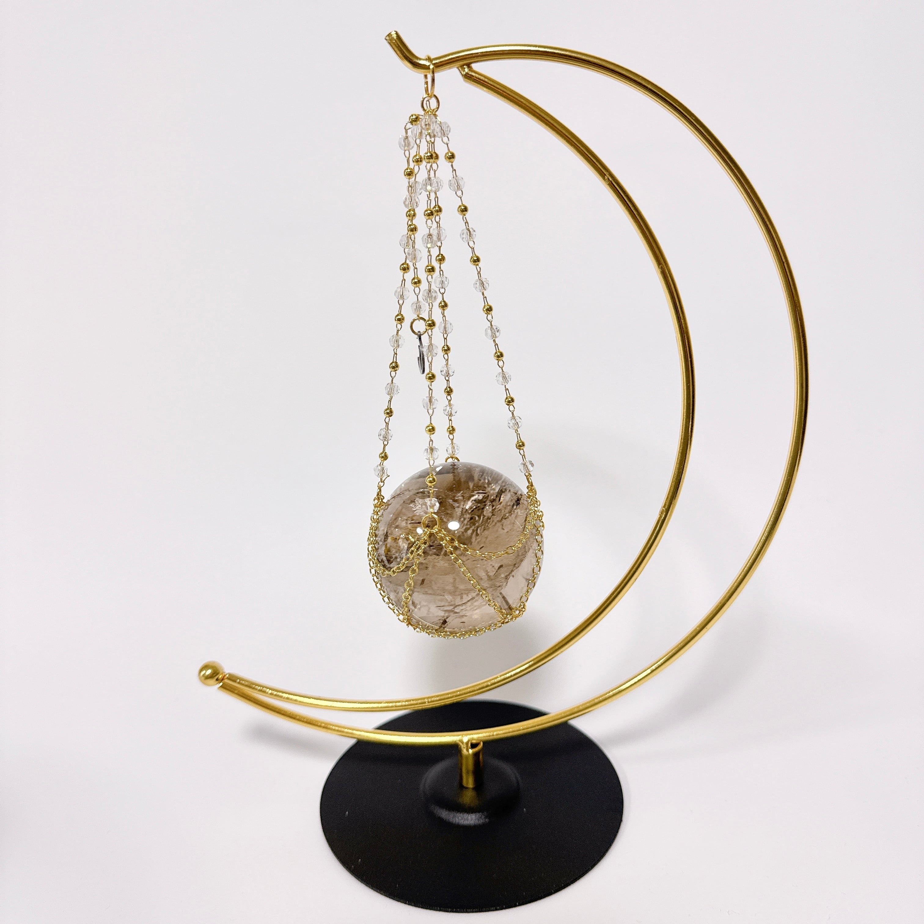 回転式 台座 スフィア ゴールド GOLD STONE 台座 天然石 丸玉用 パワーストーンなどの丸玉用