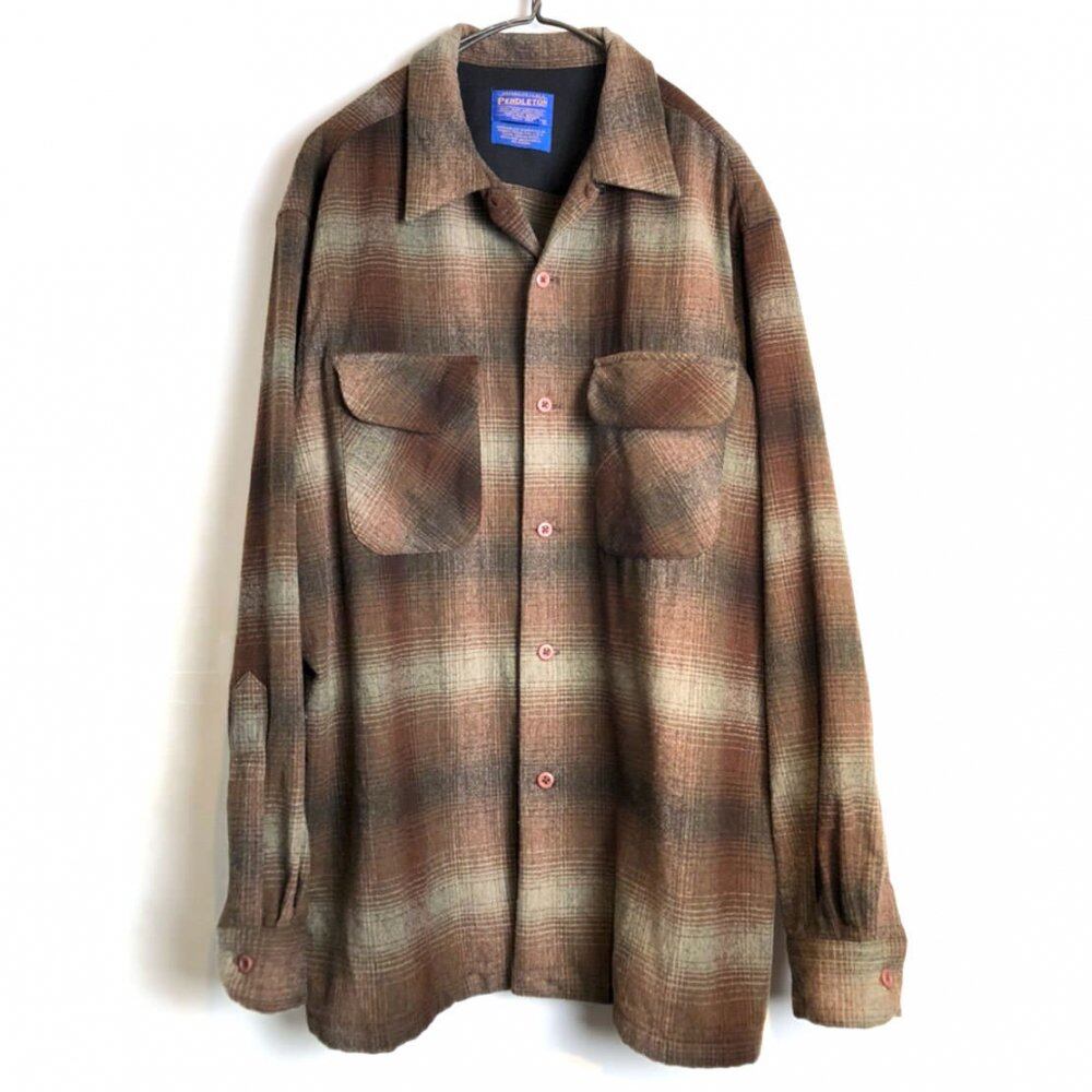 ジャケット・アウター 90s pendleton ombre check wool half coat s-l1200.jpg