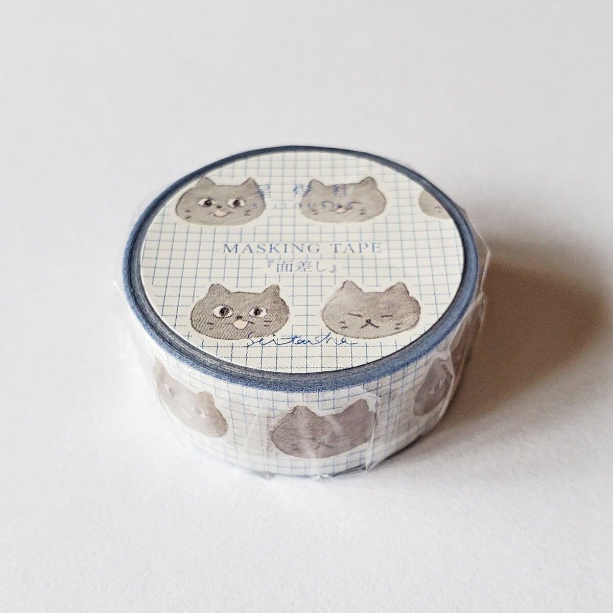 星燈社 マスキングテープ「面差し／ねこの顔」 [MT5-609] | 文具雑貨