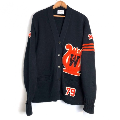 Vintage Lettered Cardigan [1970s] Vintage Lettered Cardigan