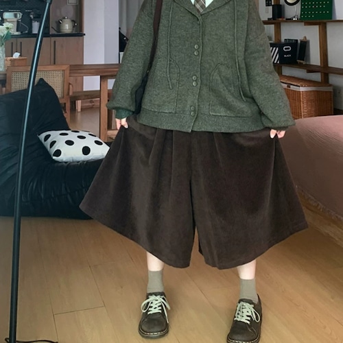 コーデュロイキュロットパンツ ・12552
