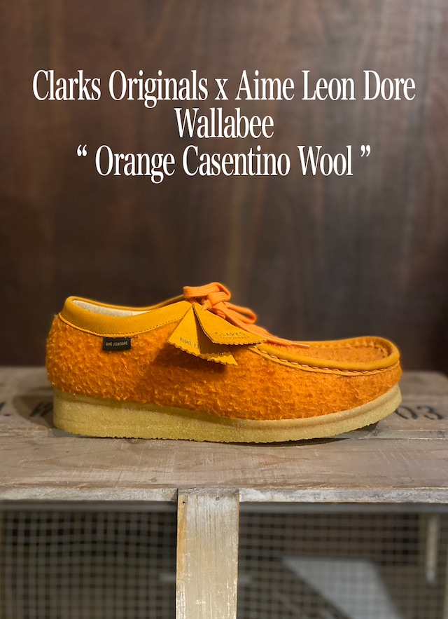 Clarks Originals x Aime Leon Dore Wallabee “ Orange Casentino Wool ”