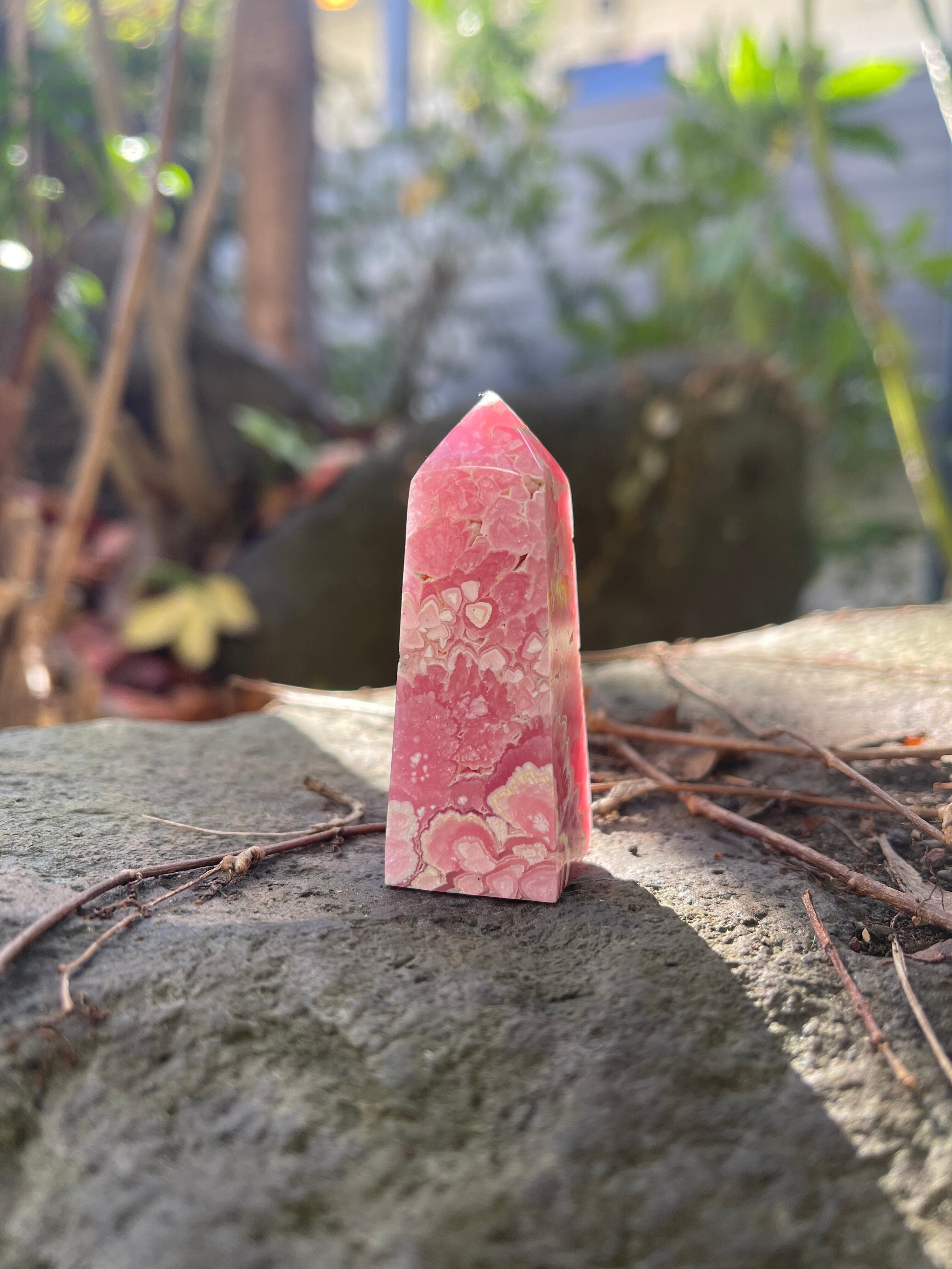 ロードクロサイト　インカローズ　ポイント/ Rhodochrosite inka rose point