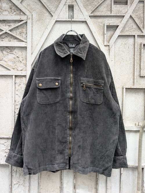 "ZIP UP CORDUROY SHIRT"