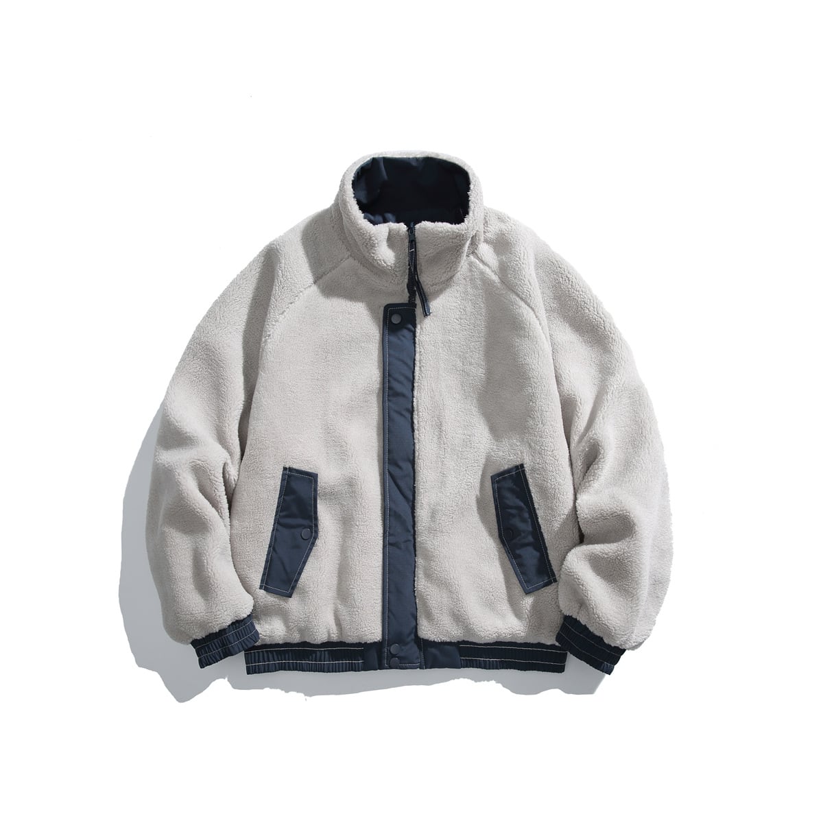 リバーシブルボアフリースジャケット / Reversible Boa Fleece Jacket