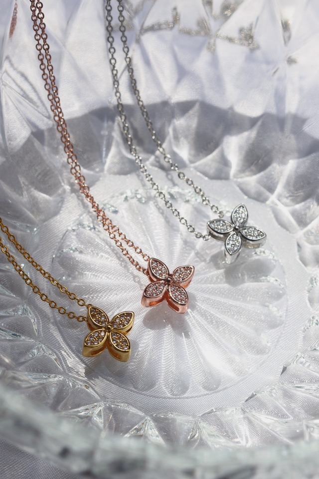 2way flower  necklace