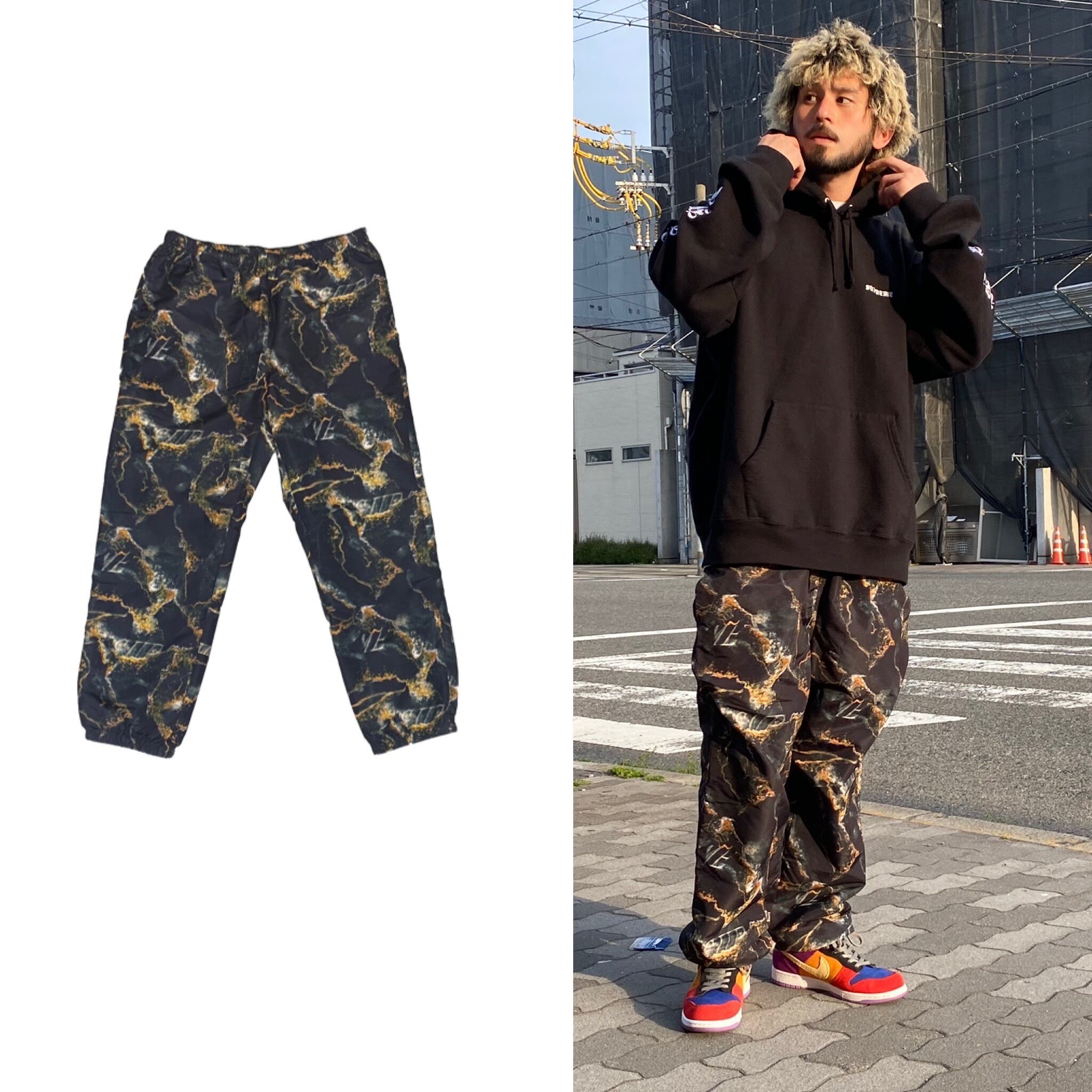 Supreme MARBLE TRACK PANT MEDIUM BLACK 34274 | BRAND BUYERS OSAKA