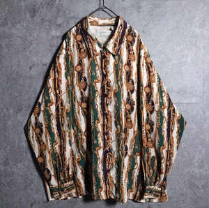 Scarf design stripe patterned shirt