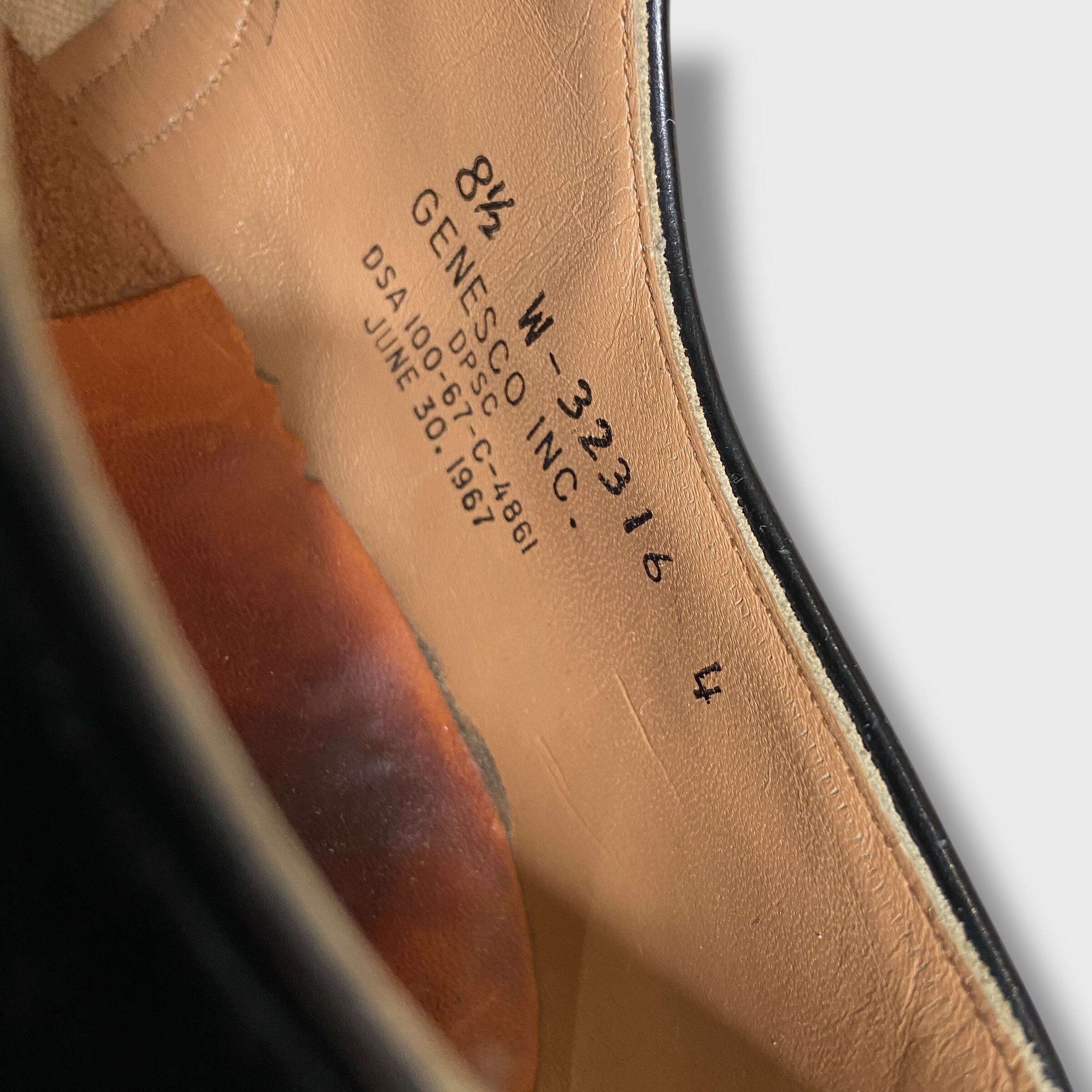 60s US.NAVY GENESCO INC. サービスシューズ ミリタリー | 古着屋 Uan