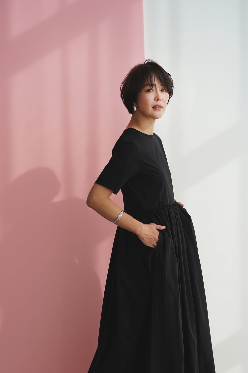 THE 9 SHOP 鈴木六夏　エブリデイドレス　ネイビー ショート　L EVERYDAY DRESS short ネイビー（THE 9 SHOP 鈴木六夏 EVERYDAY