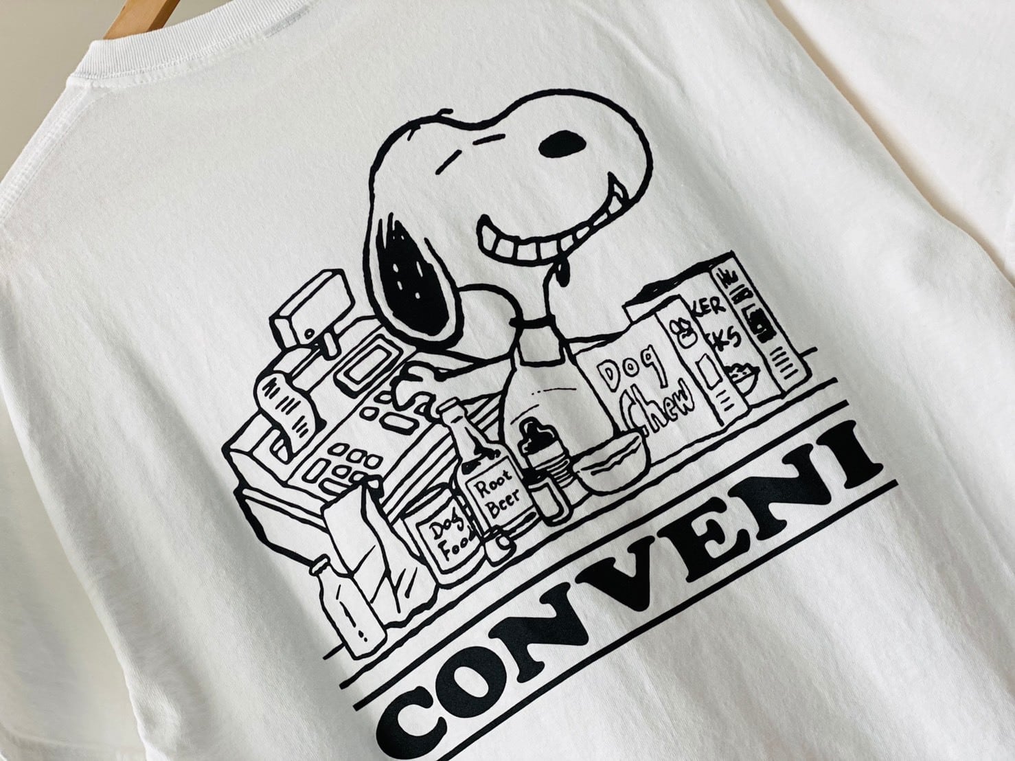 THE CONVENI Fragment CNVN PEANUTS TEE WHITE LARGE 50JG7649 | BRAND 