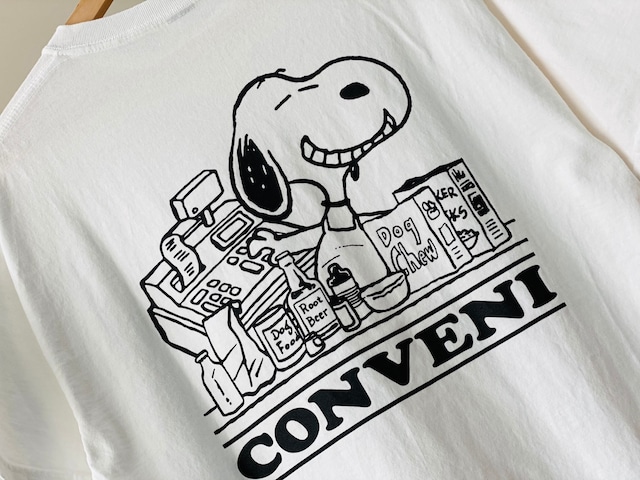 THE CONVENI Fragment CNVN PEANUTS TEE WHITE LARGE 50JG7649