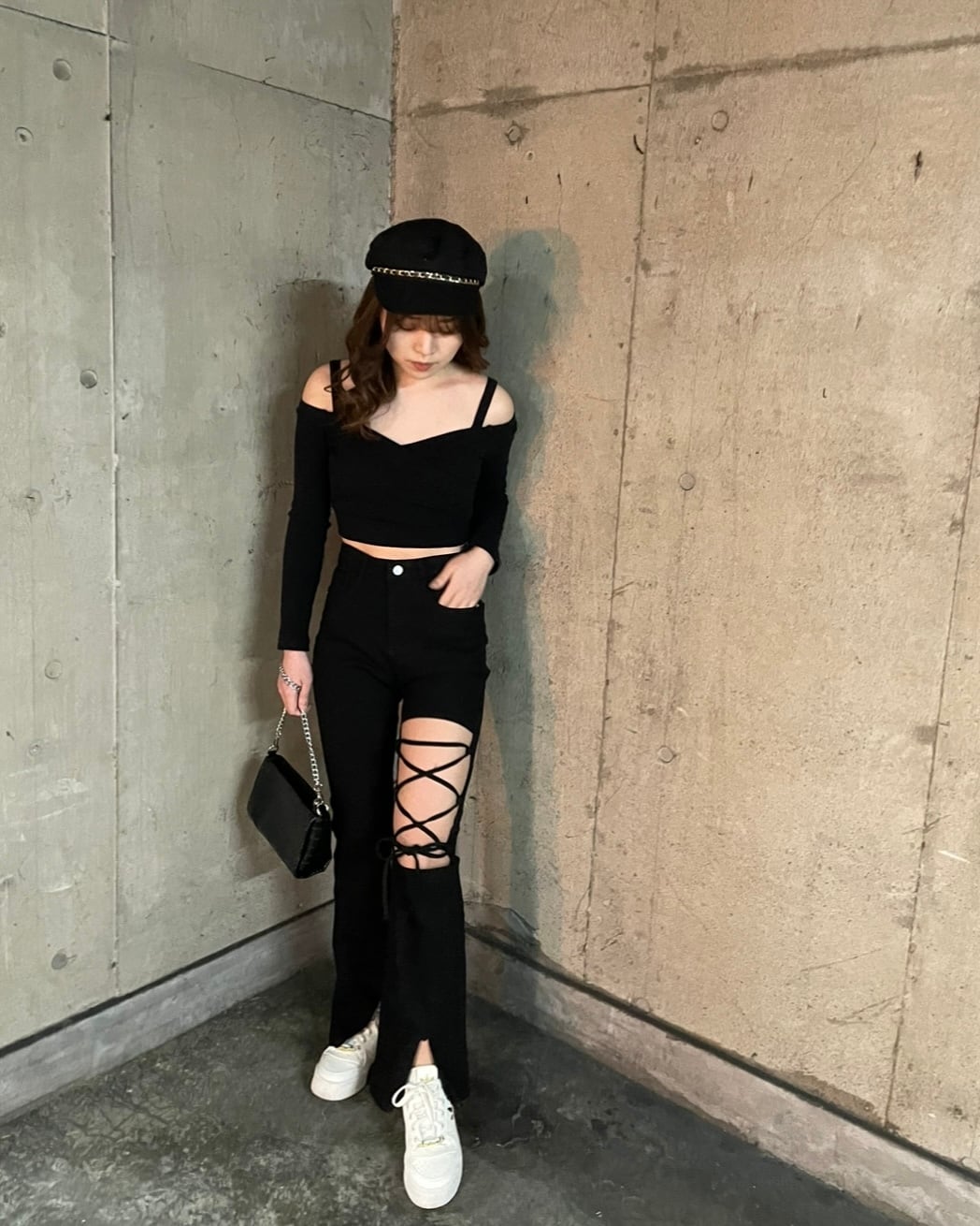 クロスリボンフレアパンツ | La mer.