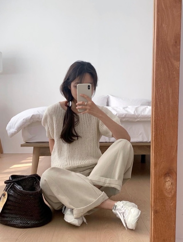 (LITER)  mercy cotton washing pants / 2color