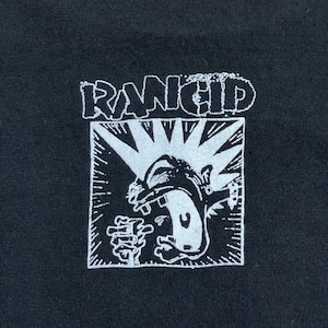 【T-SHIRT QUALTY】RANCID Tシャツ バンドTシャツ バックプリント バンt ロックt ロゴ プリント ランシド L 黒t US古着