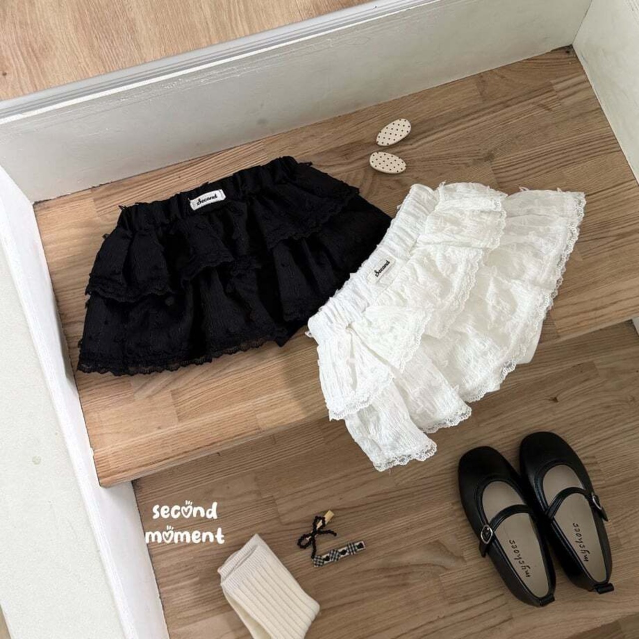 韓国子供服 / 26Autumn / 〖取寄〗second moment / フォンデュティアードスカート / キッズ服 / 女子服 *XS~JL*