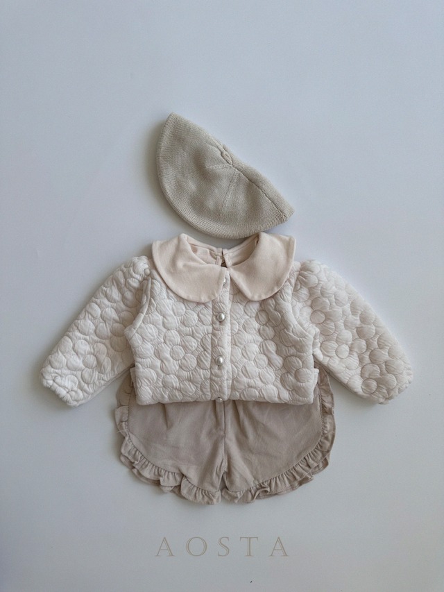 《秋ご予約》lovely cardigan ★ ｜ご予約 秋 aosta アオスタ cardigan カーディガン 女の子 ベビー 淡色