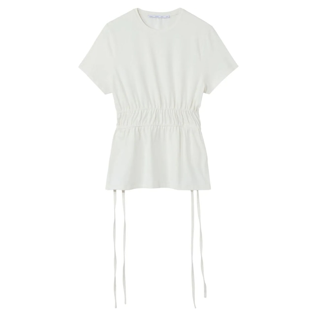 Proenza Schouler White Label　RUCHED SIDE TEE　WHITE