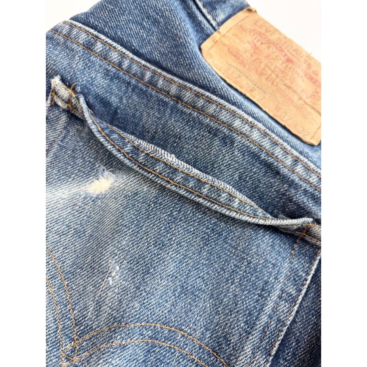 70s Levi’s 517 "SINGLE" BOOT CUT DENIM MADE IN USA  Size W32L32→W32L31