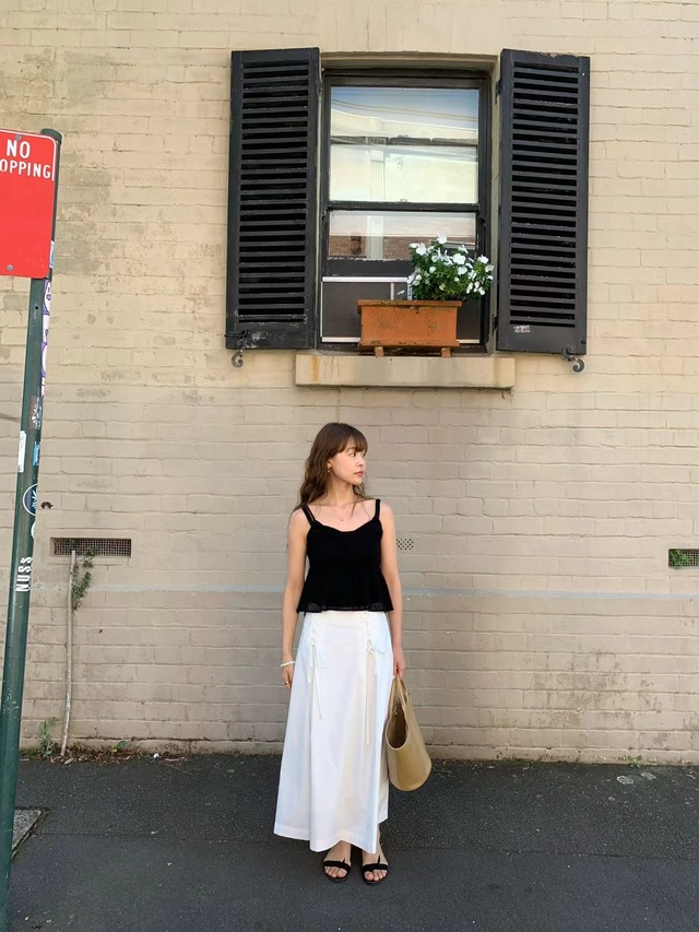 (予約) LIFFEY / Satin lace shorts 2color　