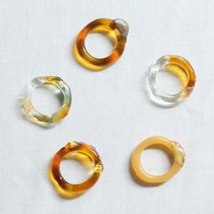 常盤杏奈 (tokiwa anna) glass ring (リング・指輪) 7-8号・9-10号・10-11号