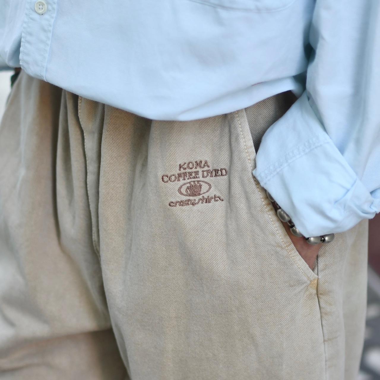 crazy shirts coffee dyed cotton twill easy pants
