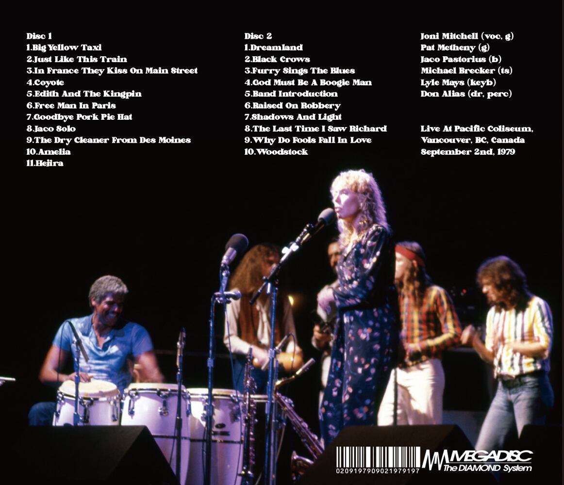 JONI MICHELL / DEFINITIVE PACIFIC COLISEUM 1979(2CDR)レストア音源