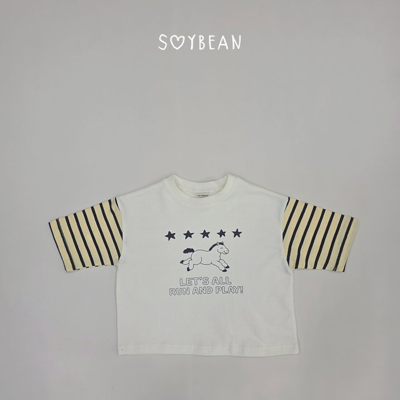 【取寄】SOYBEAN ポニースター8部Tシャツ|秋服|韓国子供服| 26/AT