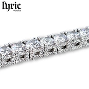 5mm triple ice lyric chain necklace silver