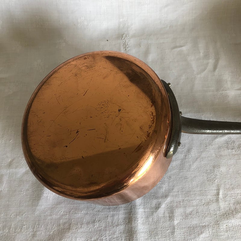 フランスアンティーク　銅製片手鍋 アンティークフランス 銅 片手鍋 6点セット