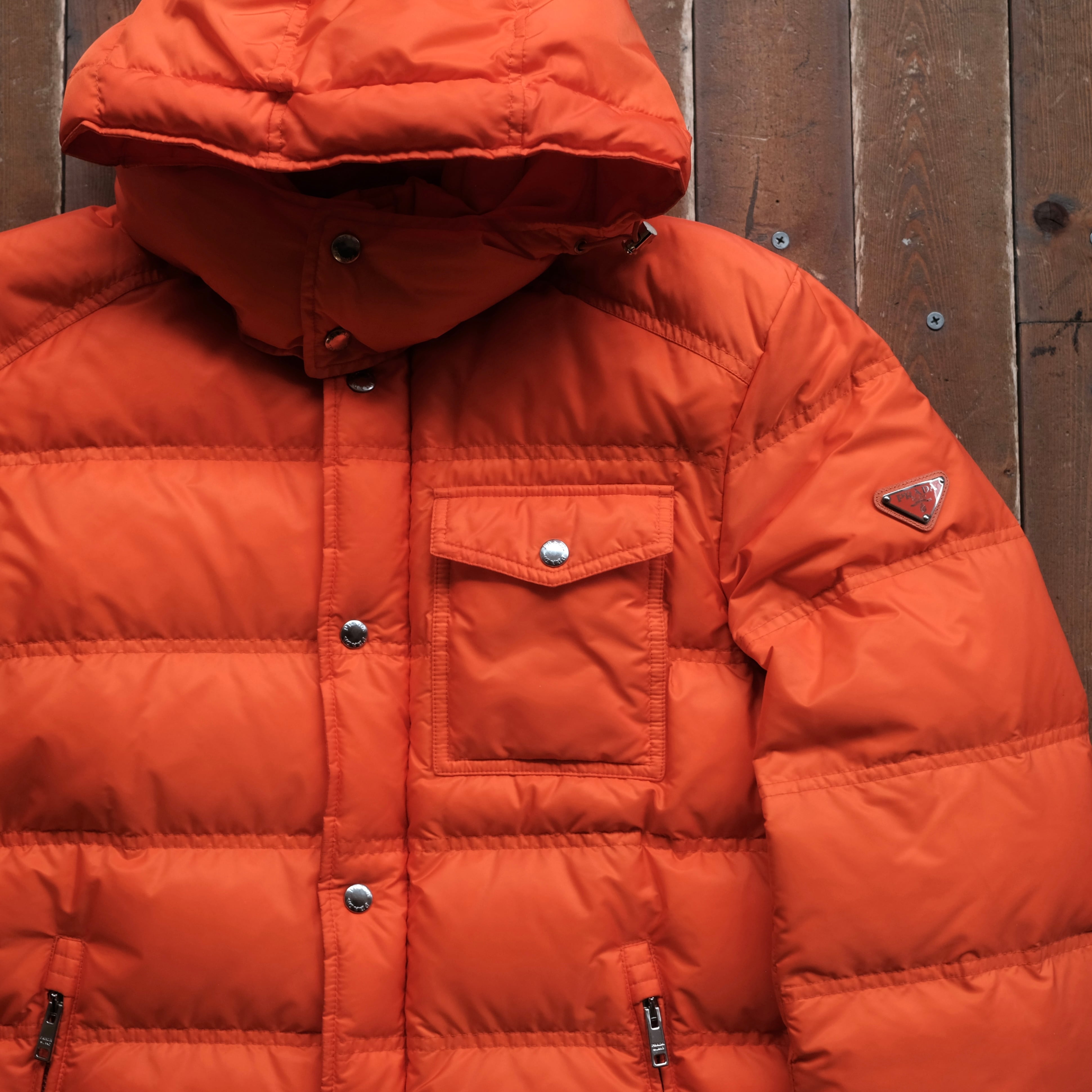 PRADA ORANGE DOWN JACKET | safarionline