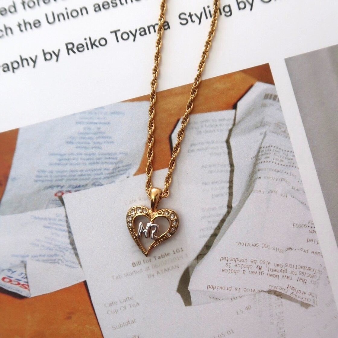 ONLY ONE【VINTAGE ACCESSORY】ニナリッチ ゴールド ハート ネックレス 