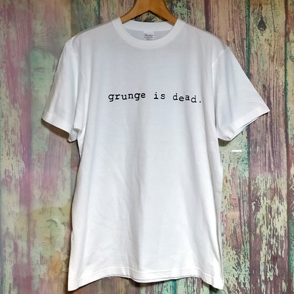 grunge is dead グランジイズデッド カート・コバーン 半袖白色 T