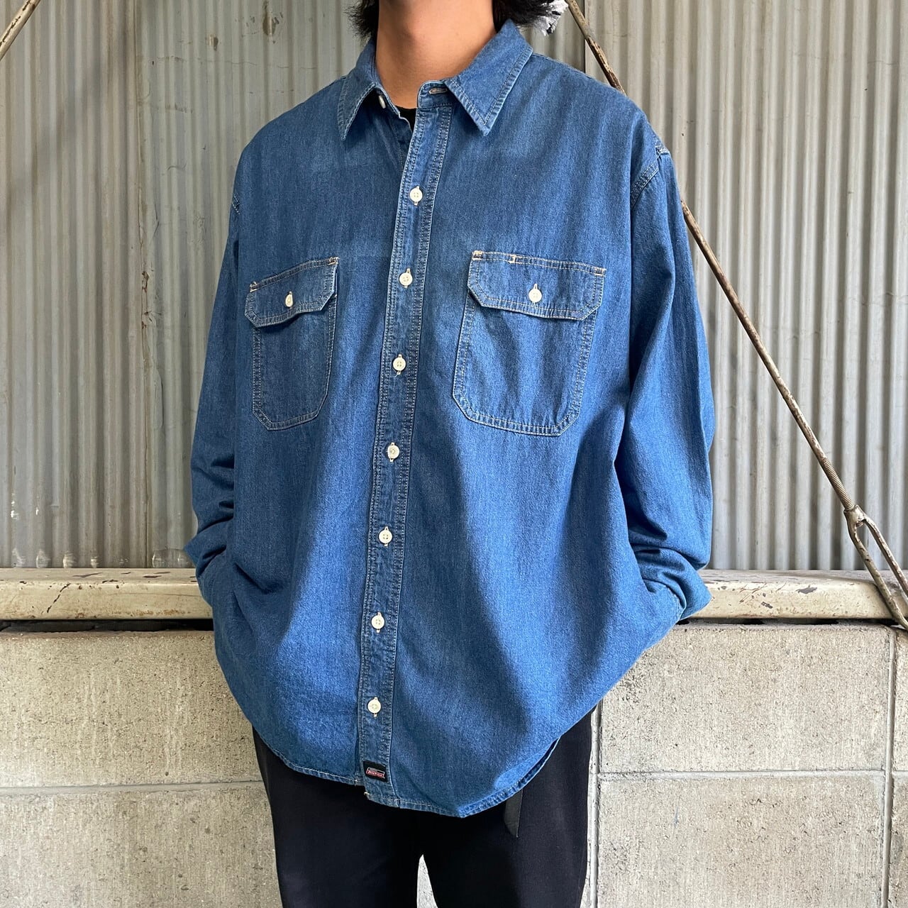 【アメリカ  】Dickies ディッキーズ 長袖シャツ デニムシャツ