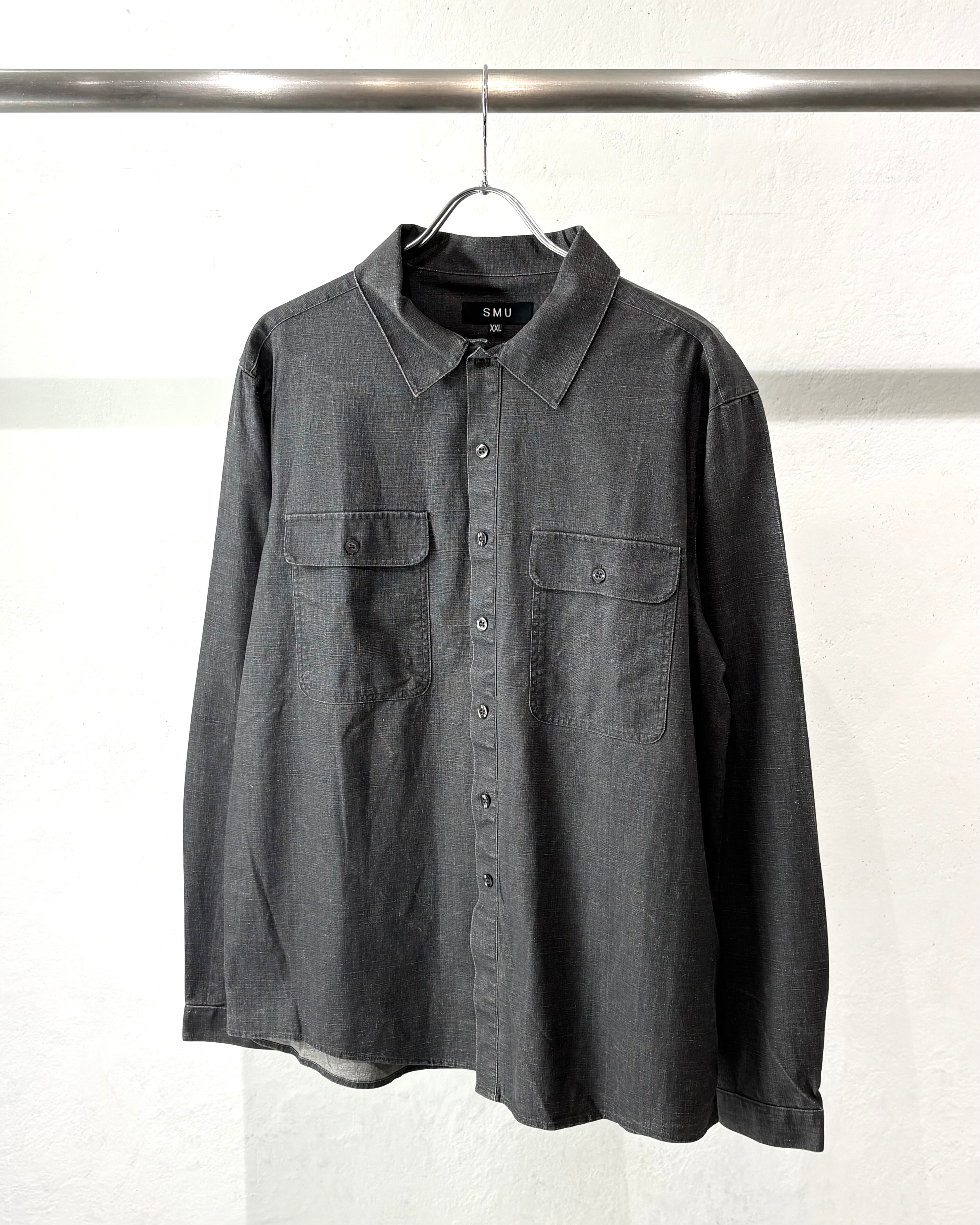 SMU Silk×Viscose L/S Indigo? Shirt