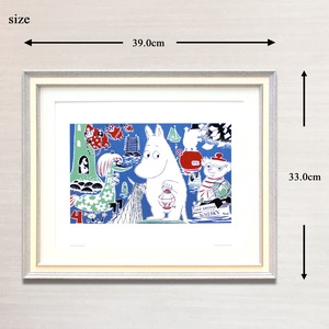 ムーミン 北欧 Putinki「ムーミントロール 4」送料無料 フレーム選択可能 展示用フック付アートポスター 絵画 インテリア アート