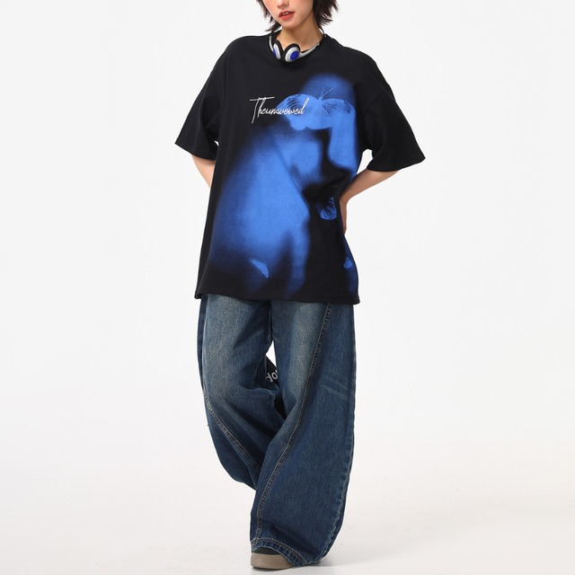 art-gradient short-sleeve tee　アートグラデーション半袖ティー　J2038