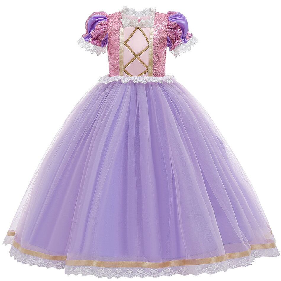 【さらママ】ドール　赤ちゃん　ドレス　服　ぶどう　チアガール　ハロウィン 新作 3-10歳子供ドレス女の子ソフィアラプンツェルドレス子供コスプレ