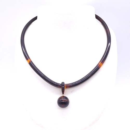 べっ甲 ネックレス(チョーカータイプ) (N-067)