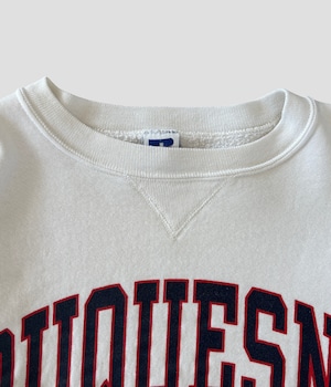 -Russell Athletic- Vintage 90s L DUQUESNE UNIVERSITY Crew Neck Sweat made in USA