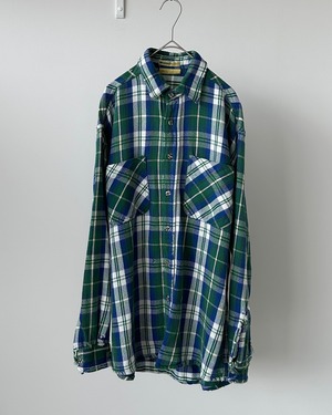 -St John's Bay- Vintage 80s L Flannel Check Shirt