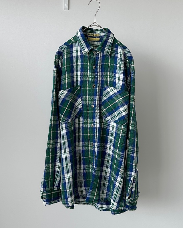 -St John's Bay- Vintage 80s L Flannel Check Shirt