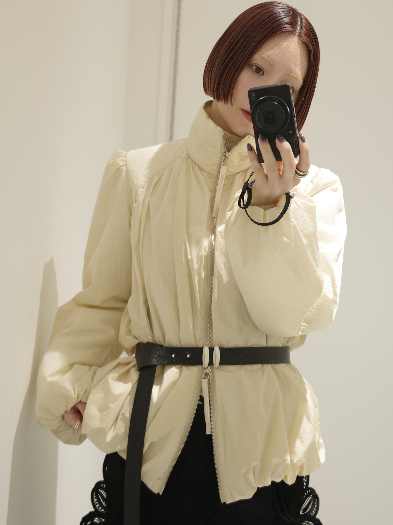 【26AW | WOMEN】FETICO フェティコ / ブルゾン / GATHERED PADDED BLOUSON  FTC264-0207 - 1