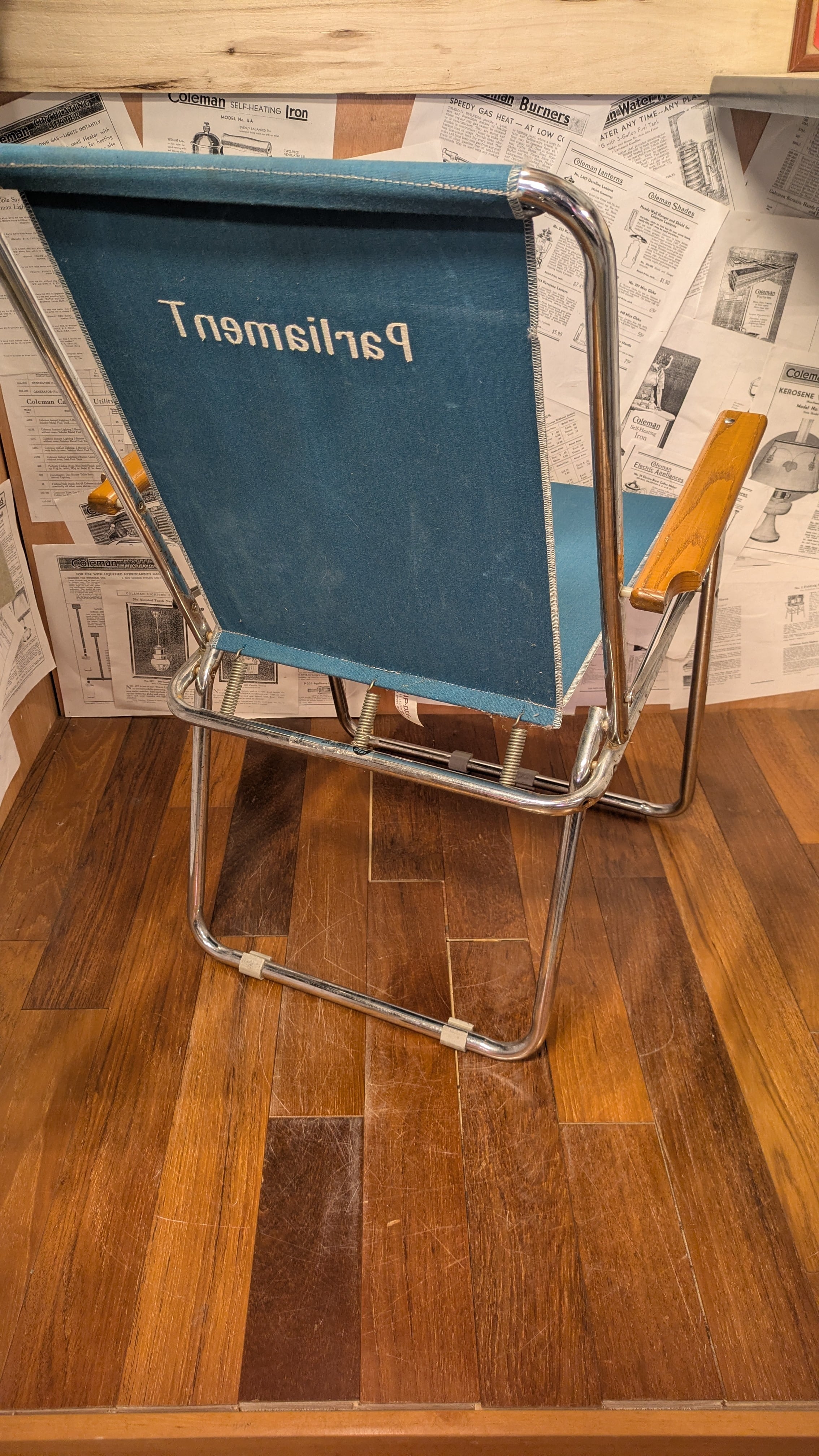 Vintage ZIPDEE Chair AirstreamChair USA Antique Camping ParliamenT